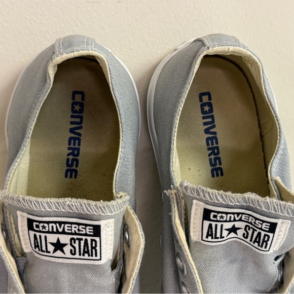 Converse: Mens or Women's Gray Slip-On Sneakers, Size M8.5 / W10.5 - Picture 6 of 8